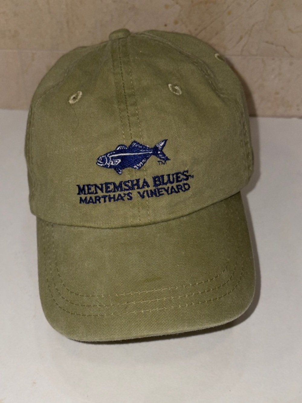Men's Menemsha Blues Soft Olive Baseball Cap - Martha's Vineyard